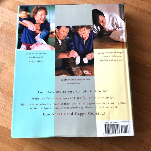 Julia and Jacques Cooking at Home by Julia Child & J. Pepin Cookbook Hardcover - Picture 10 of 12